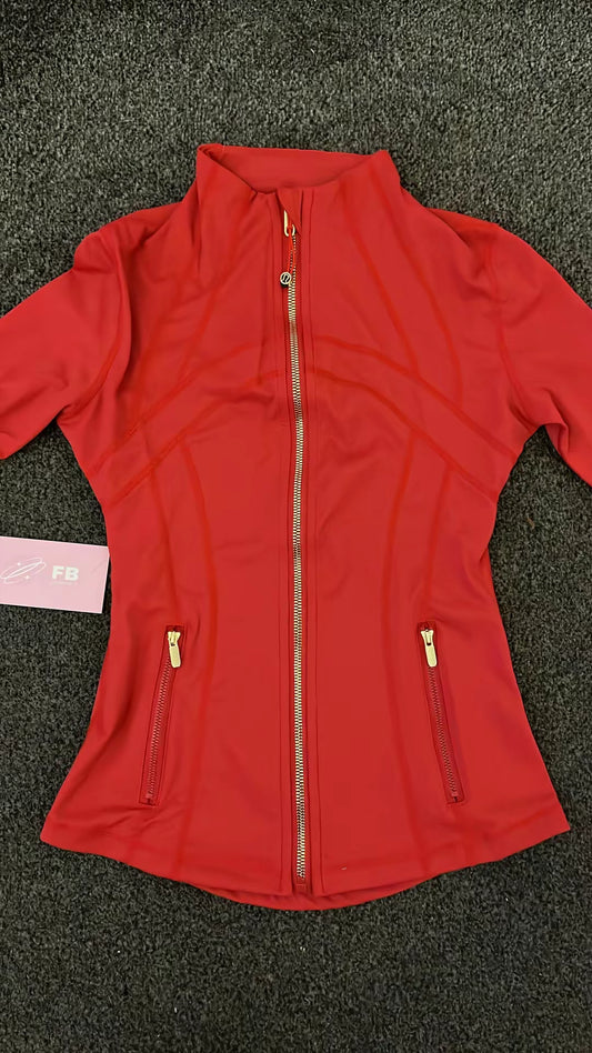 Red Lulu Gold Zip (S) (QUICK SHIP 🚢)