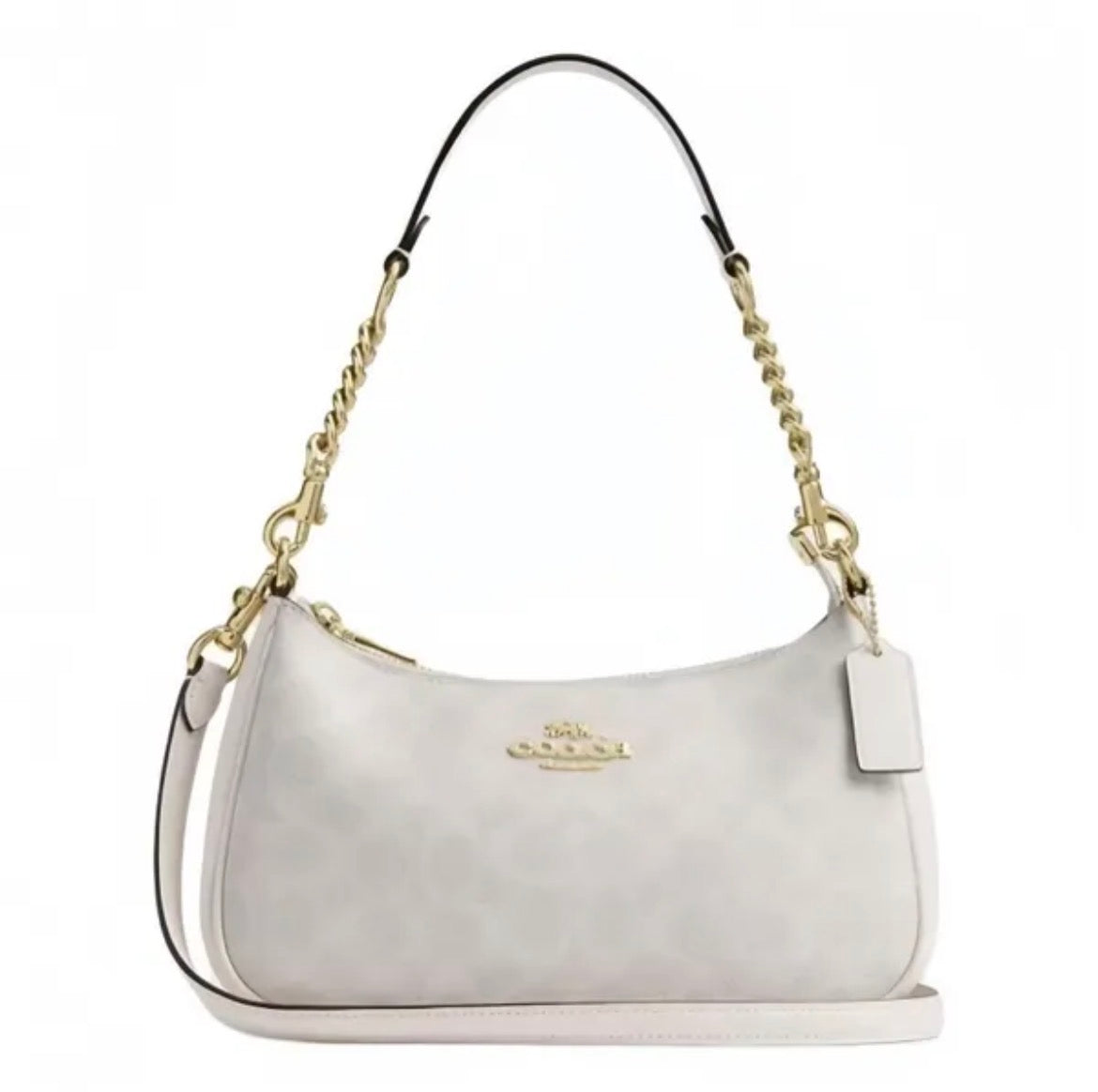 White Teri Shoulder Bag