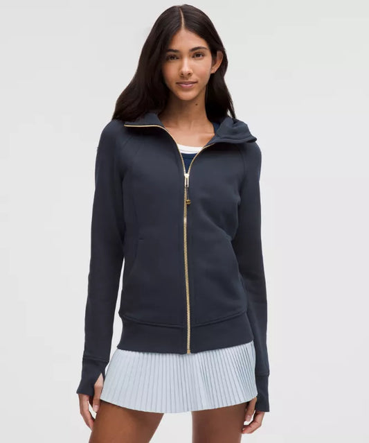 Navy Gold Zip Scuba