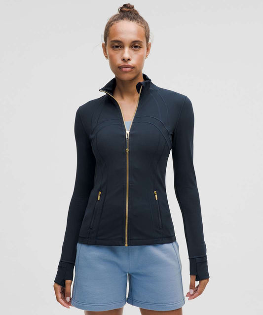 (QUICK SHIP🚚) Navy Gold Zip Lulu