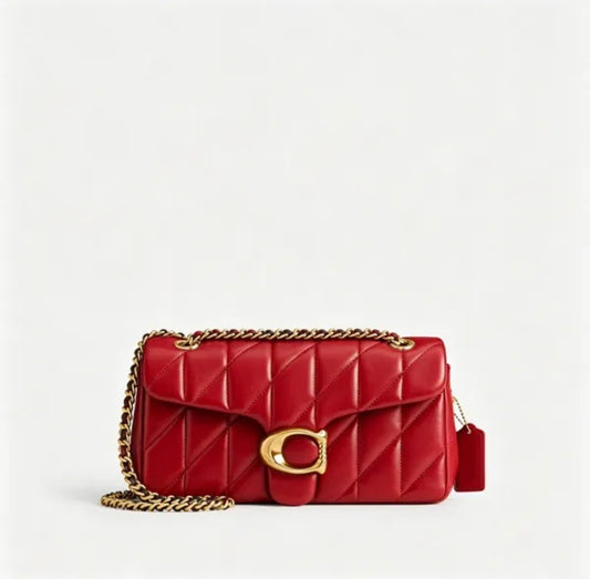 Red Coach Shoulder Bag